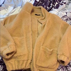 Fluffy Zip Up Teddy Coat